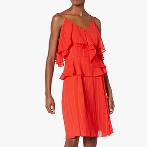 Nanette Lepore Women's Cold Shoulder Tiered Dress